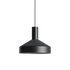 Schwarze Dawn Pendant Hängeleuchte Ø25 mit perforiertem Aluminium und weißem Innenschirm. | Dawn Pendant Ø25 - Black | SACKit