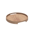 Rundes Nordic Serving Tray aus hellem Eichenfurnier mit hohem Rand und integrierten Griffen. | Nordic Serving Tray - Natural Oak | SACKit