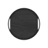 Rundes Serviertablett aus hellem Eichenfurnier mit 5 cm hohem Rand und integrierten Griffen | Nordic Serving Tray - Black Stained Oak | SACKit