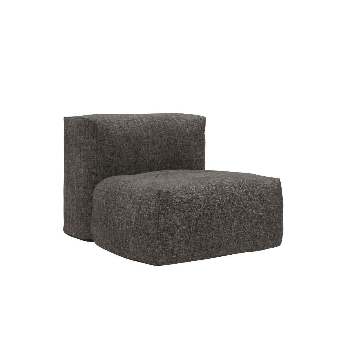Soft Sofa Outdoor Seat in Kirra Noir, weiches, formstabiles Outdoor - Sofa ohne Gestell. | Soft Sofa Outdoor - Seat - Kirra Noir | SACKit