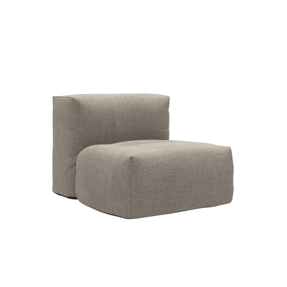 Soft Sofa Outdoor Seat in sandfarbenem Kirra-Gewebe mit weicher Polsterung und praktischem Haltegriff