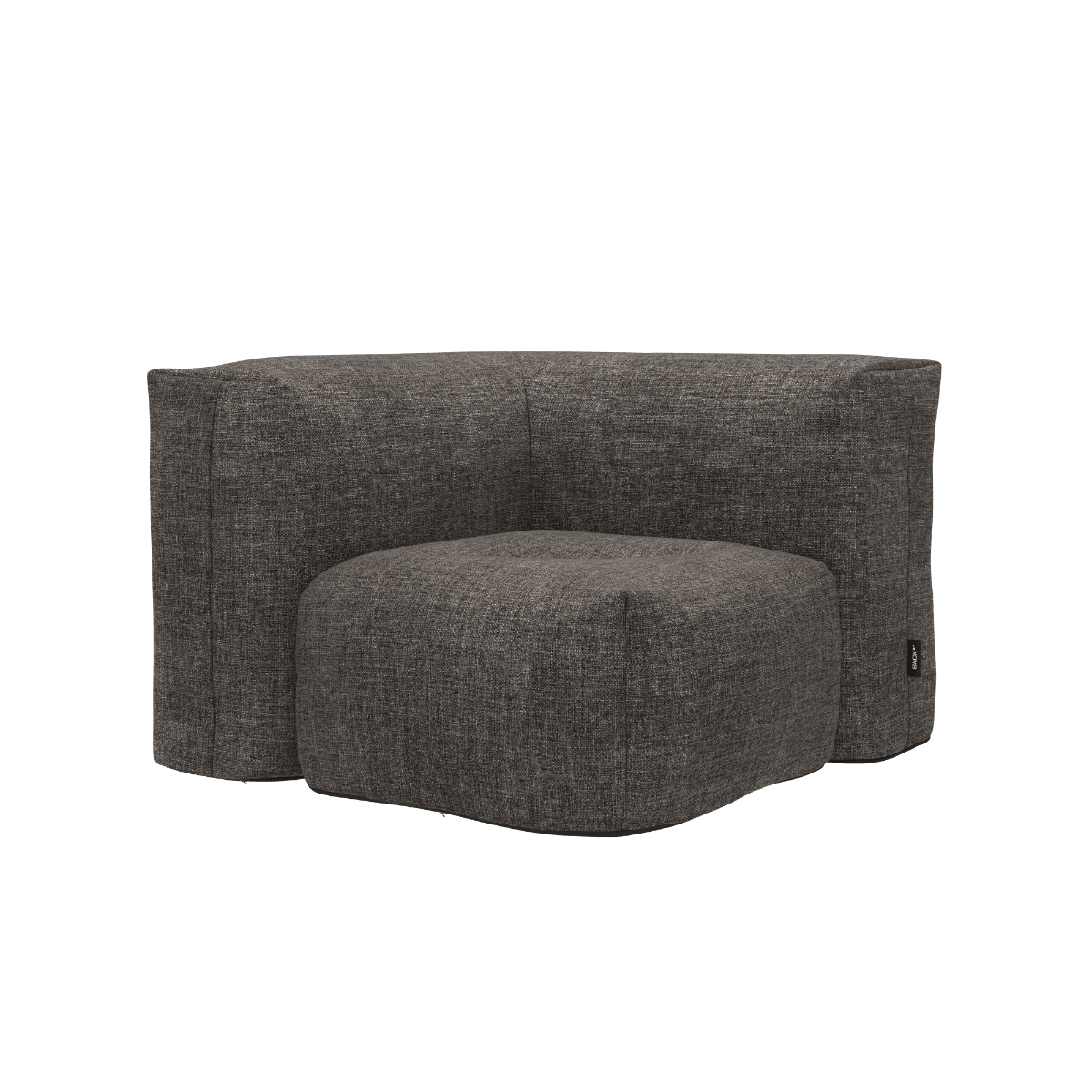Soft Sofa Outdoor Corner in Kirra Noir mit weichem, formstabilem Design für draußen | Soft Sofa Outdoor - Corner - Kirra Noir | SACKit