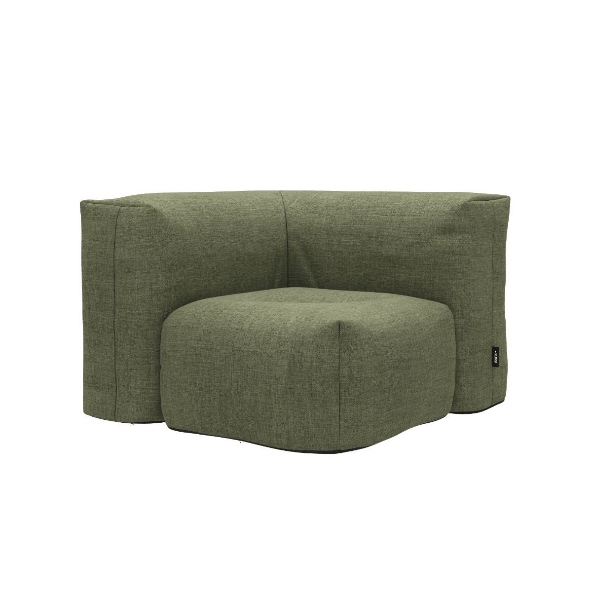 Soft Sofa Outdoor Corner in Kirra Olive, weiches, formstabiles Outdoor - Sofa ohne Gestell. | Soft Sofa Outdoor - Corner - Kirra Olive | SACKit