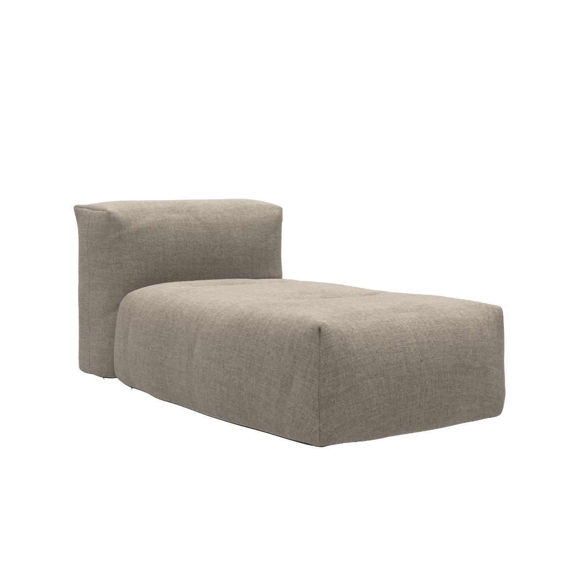 Soft Sofa Outdoor Lounger in sandfarbenem Kirra - Gewebe, breite und flache Outdoor - Liege. | Soft Sofa Outdoor - Lounger - Kirra Sand | SACKit