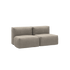 Soft Sofa Outdoor 2-Sitzer in Kirra Sand mit weicher Polsterung und praktischem Haltegriff