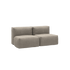 Soft Sofa Outdoor 2 - Sitzer in Kirra Sand, weiches, formstabiles Outdoor - Sofa ohne Gestell. | Soft Sofa Outdoor - 2 Seater - Kirra Sand | SACKit