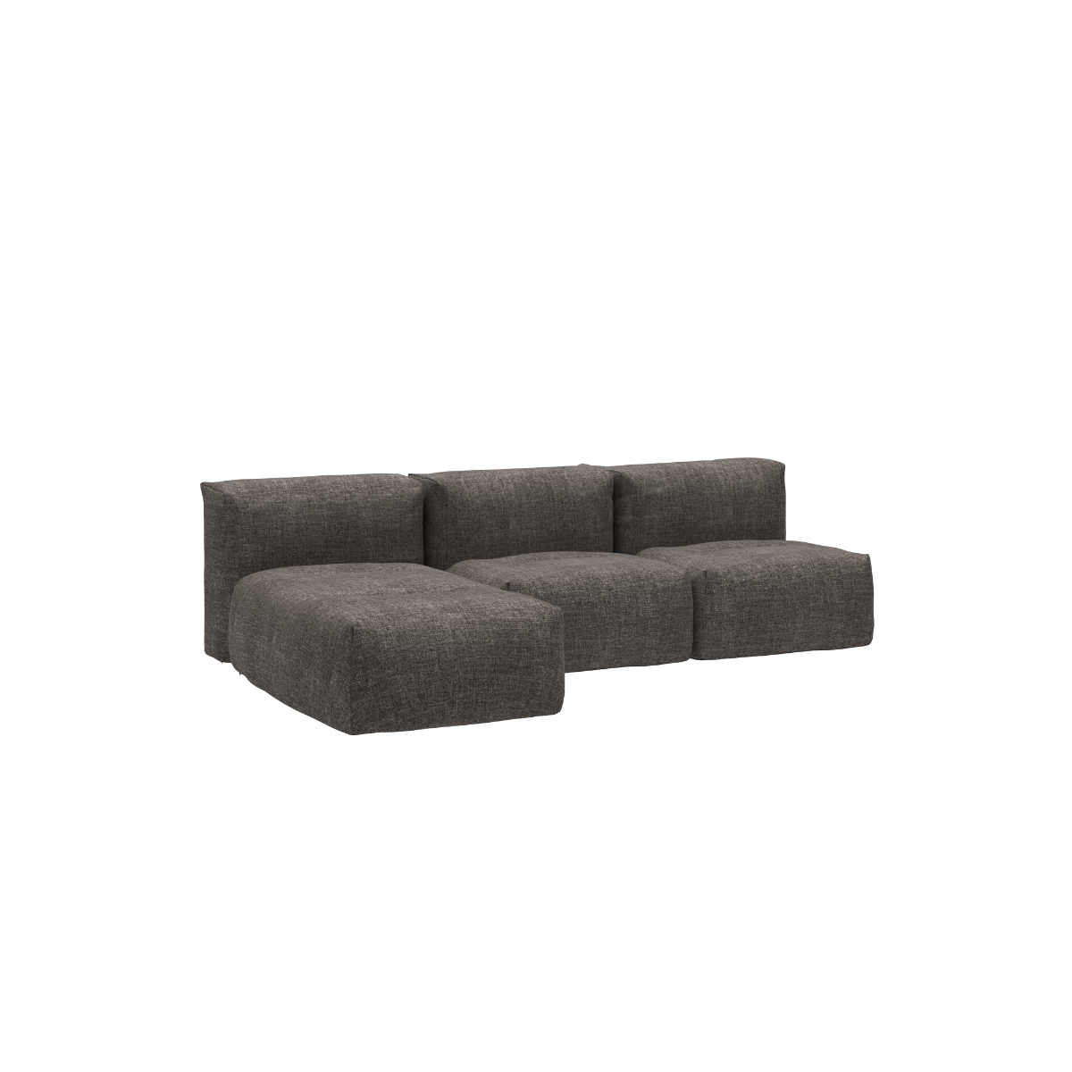 Soft Sofa Outdoor - 3 Seater w/ Lounger | Soft Sofa Outdoor - 3 Seater w/ Lounger - Kirra Noir | SACKit