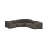 Graues fünfsitziges Soft Sofa Outdoor von sackit als formstabiles Ecksofa ohne Gestell für komfortable Stunden im Garten oder auf der Terrasse