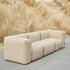 Soft Sofa Outdoor 3 - Sitzer in Bouclé Beige, weiches, formstabiles Outdoor - Sofa ohne Gestell. | Soft Sofa Outdoor - 3 Seater - Boucle Beige | SACKit