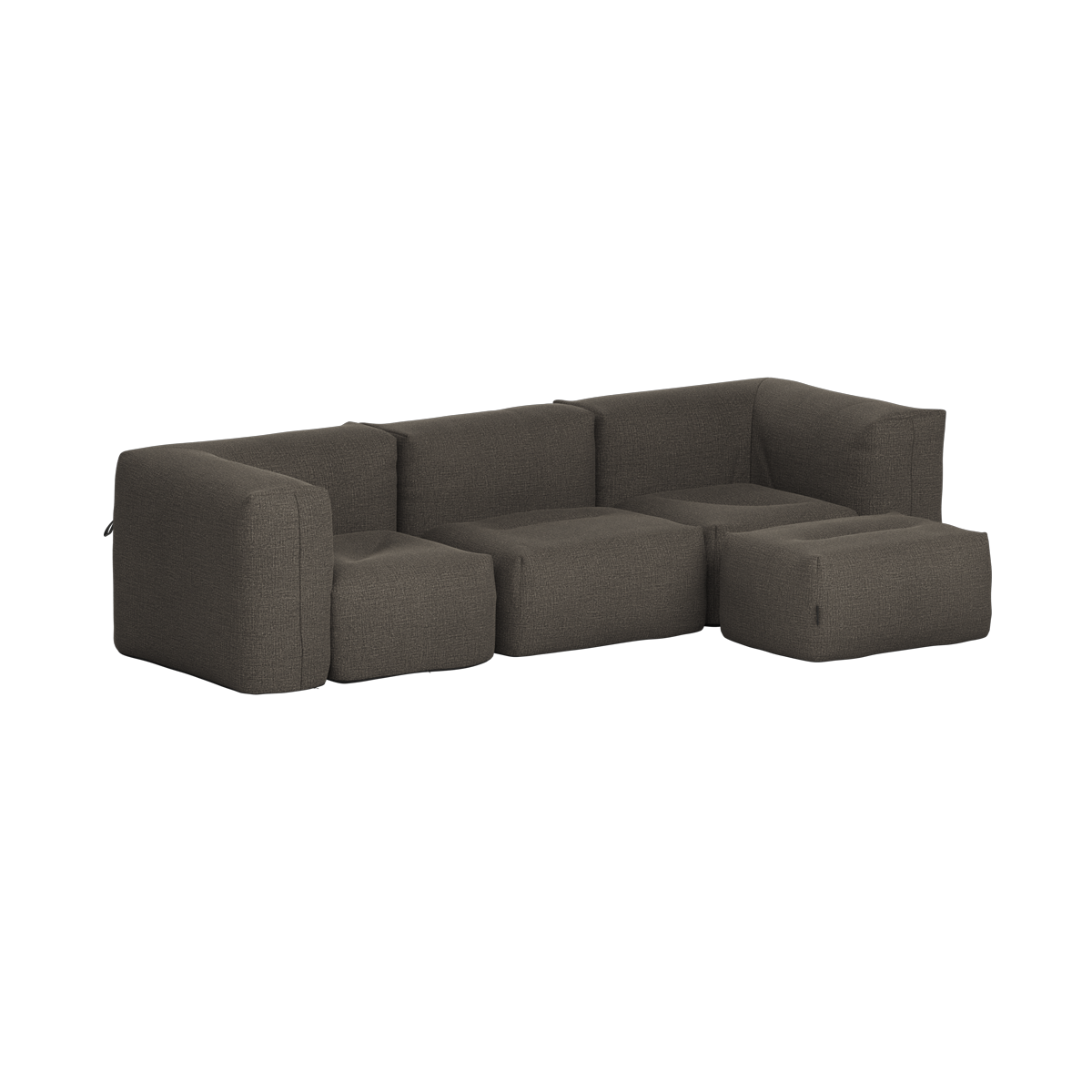Soft Sofa Outdoor - 3 seater w/pouf