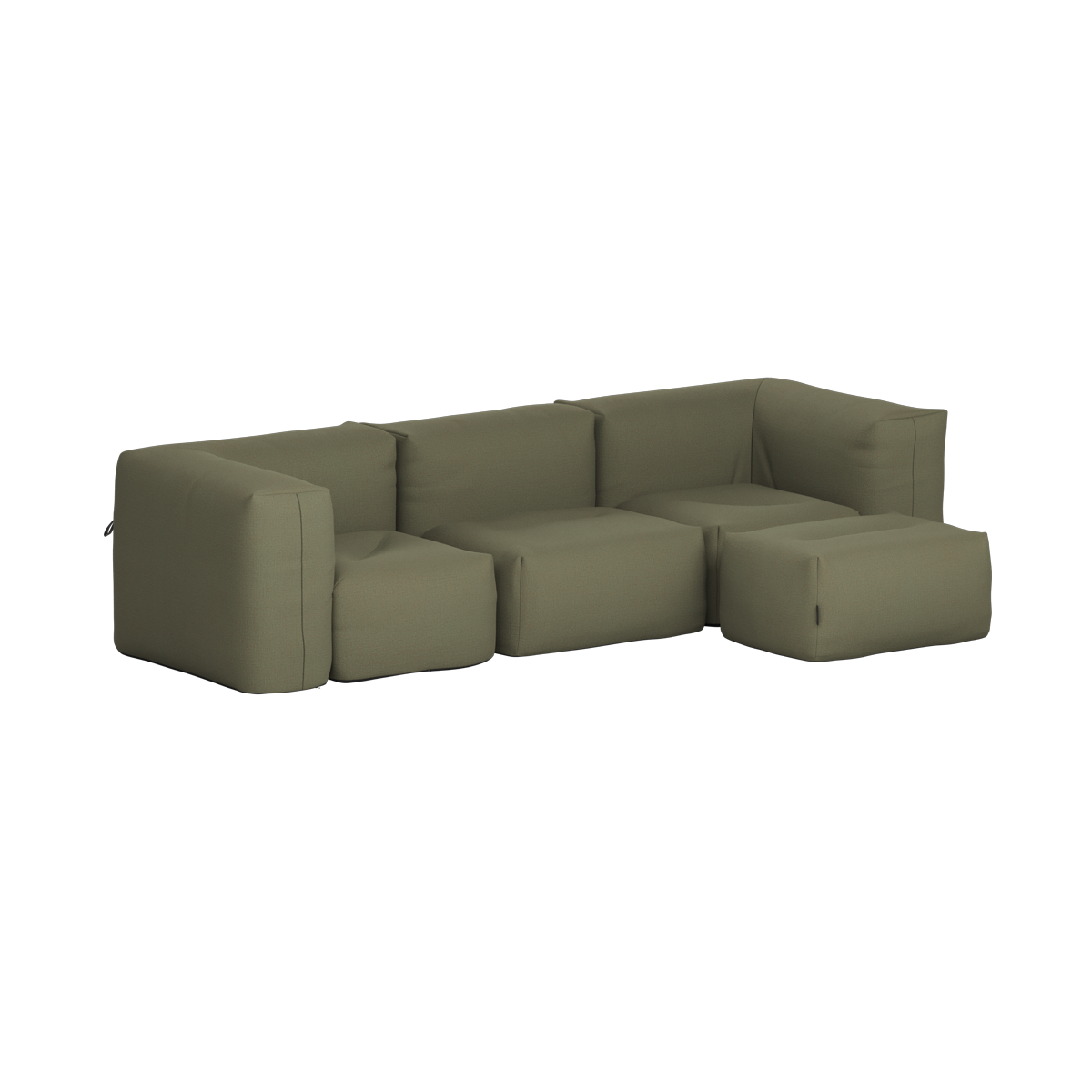 Soft Sofa Outdoor - 3 seater w/pouf