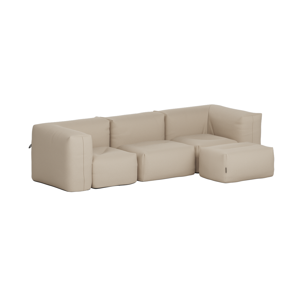 Soft Sofa Outdoor - 3 seater w/pouf