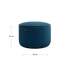 Runder Medley Pouf in Medley Denim Stoff mit feiner Leinennaht, 50 x 35 cm groß. | Medley Pouf - Medley Denim | SACKit