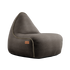 Brauner Canvas Lounge Chair mit Rücklehne aus robustem Polsterstoff und handgenähten Stichen | Canvas Lounge Chair - Canvas Brown | SACKit