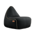 Schwarzer Canvas Lounge Chair mit Rückenlehne und weicher Polsterung aus Canvas - Stoff. | Canvas Lounge Chair - Canvas Black | SACKit