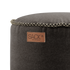 Runder Canvas Pouf in Petrol mit handgenähten Stichen und robustem Stoff. | Canvas Pouf - Canvas Brown | SACKit