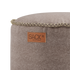 Runder Canvas Pouf in Petrol mit handgenähten Stichen und robuster Oberfläche. | Canvas Pouf - Canvas Sand | SACKit