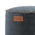 Runder Canvas Pouf in Petrol mit handgenähten Stichen und robustem Polsterstoff. | Canvas Pouf - Canvas Petrol | SACKit