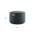 Runder Canvas Pouf in Petrol mit handgenähten Stichen und robustem Stoff, 50 x 35 cm. | Canvas Pouf - Canvas Petrol | SACKit