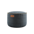 Runder Canvas Pouf in Petrol mit handgenähten Stichen und robustem Stoff, 50x35 cm. | Canvas Pouf - Canvas Petrol | SACKit