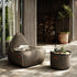 Cobana Lounge Chair in Cobana Grey mit Rückenlehne, weicher Sitzsack für drinnen und draußen. | Cobana Lounge Chair - Cobana Brown | SACKit