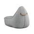 Cobana Lounge Chair in Cobana Grey mit Rückenlehne aus wasserabweisendem Material. | Cobana Lounge Chair - Cobana Sand Melange | SACKit