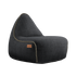 Schwarzer Cobana Lounge Chair Sessel mit Rückenlehne aus Olefin - Material, geeignet für drinnen und draußen. | Cobana Lounge Chair - Cobana Black | SACKit