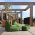 Cobana Lounge Chair in grauem Olefin - Stoff mit Rückenlehne, bequemer Sitzsack für drinnen und draußen. | Cobana Lounge Chair - Cobana Green | SACKit