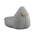 Cobana Lounge Chair in hellem Grau mit Rückenlehne, weicher Sessel aus Olefin - Material. | Cobana Lounge Chair - Cobana Grey | SACKit