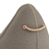 Cobana Lounge Chair in Cobana Grey mit Rückenlehne, weicher Sessel aus wasserabweisendem Material. | Cobana Lounge Chair - Cobana Taupe | SACKit
