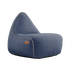 Cobana Lounge Chair Sækkestol in Kirra Indigo mit Rückenlehne aus wasserabweisendem Stoff.