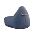 Cobana Lounge Chair in Cobana Grey mit Rückenlehne, weicher Sitzsack für drinnen und draußen | Cobana Lounge Chair - Kirra Indigo | SACKit