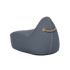 Cobana Lounge Chair in Cobana Grey mit Rückenlehne, weicher Sitzsack für drinnen und draußen | Cobana Lounge Chair - Kirra Indigo | SACKit