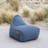 Cobana Lounge Chair in Cobana Grey, weicher Loungesessel mit Rückenlehne aus Olefin - Fasermischung. | Cobana Lounge Chair - Kirra Indigo | SACKit
