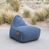 Cobana Lounge Chair in Cobana Grey, weicher Loungesessel mit Rückenlehne aus Olefin - Fasermischung. | Cobana Lounge Chair - Kirra Indigo | SACKit