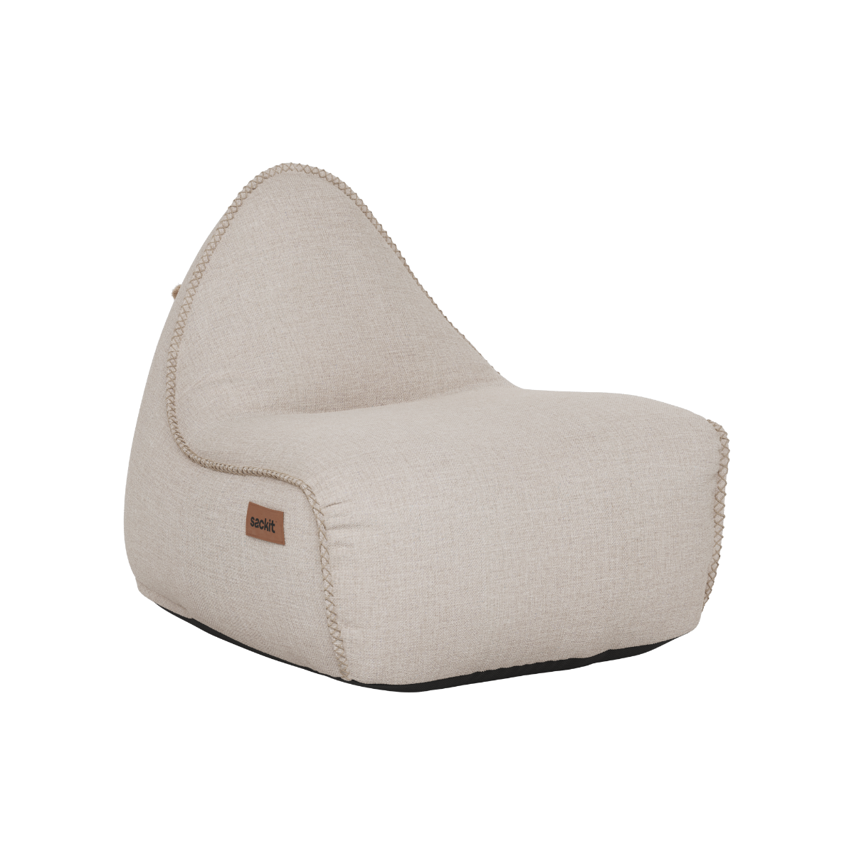 Cobana Lounge Chair in Kirra Sand mit Rückenlehne, bequemer Sessel aus wasserabweisendem Material. | Cobana Lounge Chair - Kirra Sand | SACKit