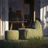 Cobana Lounge Chair in Cobana Grey mit Rückenlehne, weicher Sitzsack für drinnen und draußen | Cobana Lounge Chair - Kirra Olive | SACKit