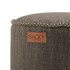 Runder Cobana Pouf in grauem, scheuerbeständigem Polsterstoff, geeignet für Innen - und Außenbereich. | Cobana Pouf - Cobana Brown | SACKit