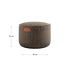 Runder Cobana Pouf in grauem, wasserabweisendem Polsterstoff mit handgenähten Details. | Cobana Pouf - Cobana Brown | SACKit