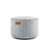 Runder Cobana Pouf in Cobana Grey aus wasserabweisendem Polsterstoff, 50 x 35 cm. | Cobana Pouf - Cobana Brown | SACKit