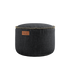 Runder Cobana Pouf in schwarzem wasserabweisendem Polsterstoff, geeignet für Innen - und Außenbereich. | Cobana Pouf - Cobana Black | SACKit