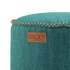 Runder Cobana Pouf in Cobana Grey aus wasserabweisendem, scheuerfestem Polsterstoff. | Cobana Pouf - Cobana Petrol Melange | SACKit