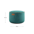 Runder Cobana Pouf in Cobana Grey aus wasserabweisendem Polsterstoff, 50 x 35 cm. | Cobana Pouf - Cobana Petrol Melange | SACKit