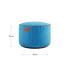 Runder Cobana Pouf in Cobana Grey aus wasserabweisendem Polsterstoff, 50 x 35 cm. | Cobana Pouf - Cobana Turkis | SACKit