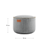 Runder Cobana Pouf in Cobana Grey aus wasserabweisendem Polsterstoff, 50x35 cm. | Cobana Pouf - Cobana Sand Melange | SACKit