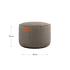 Runder Cobana Pouf in Cobana Grey aus wasserabweisendem Polsterstoff, 50 x 35 cm. | Cobana Pouf - Cobana Taupe | SACKit
