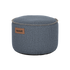 Runder Cobana Pouf in Kirra Indigo aus wasserabweisendem Polsterstoff, 50 x 35 cm. | Cobana Pouf - Kirra Indigo | SACKit