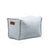Weißer quadratischer Cobana Square Pouf aus wasserabweisendem Stoff, geeignet für Innen - und Außenbereich. | Cobana Square Pouf - Cobana White | SACKit
