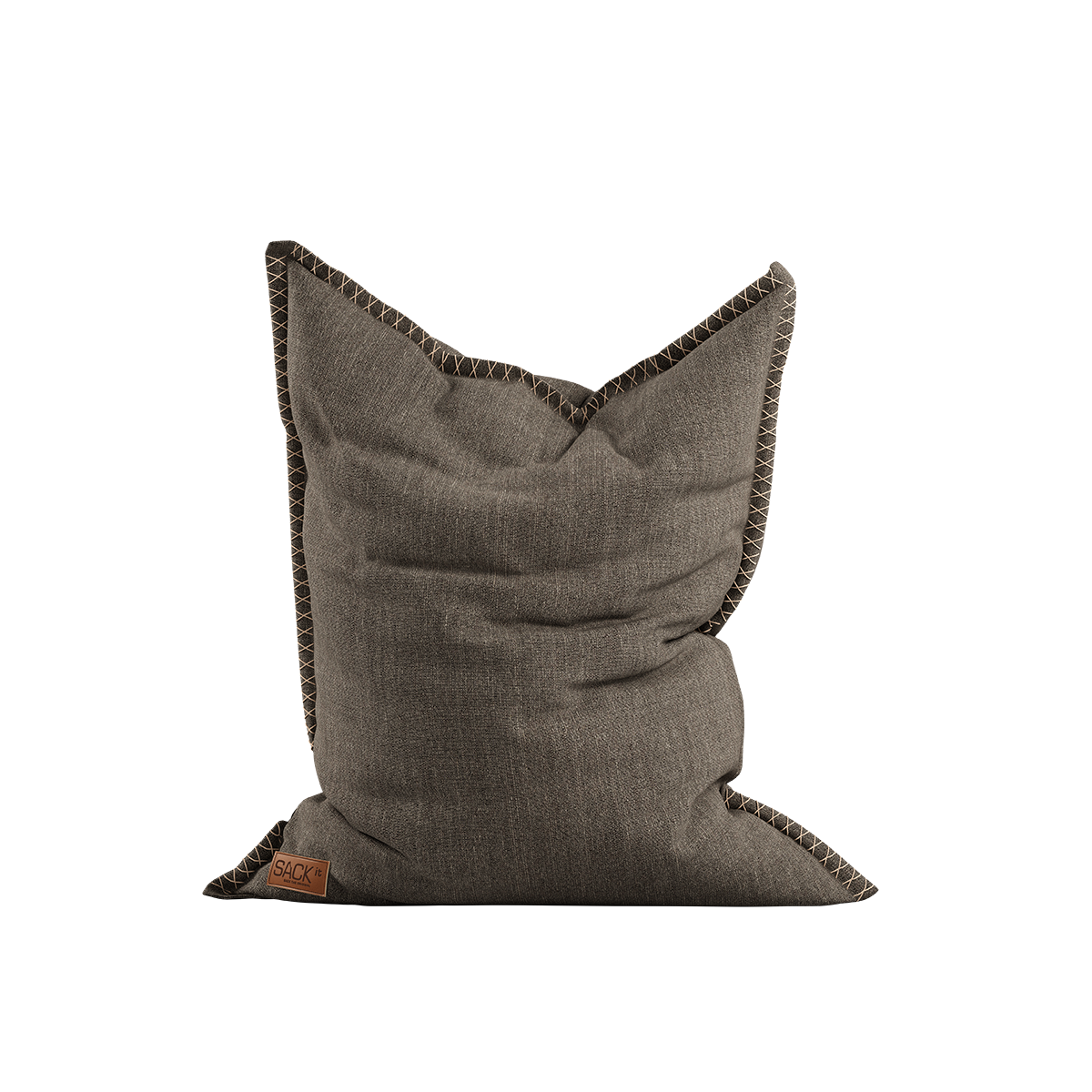 Brauner Cobana Beanbag Sitzsack aus Olefinfasermischung, wasserabweisend und scheuerfest, 115x140 cm. | Cobana Beanbag - Cobana Brown | SACKit