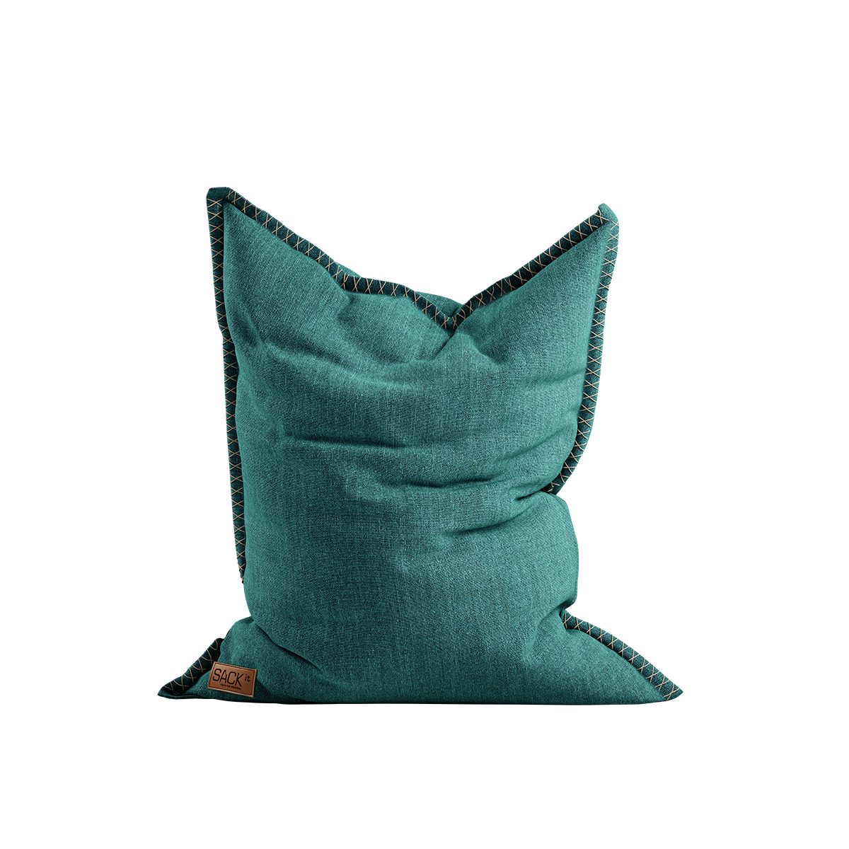 Cobana Beanbag in Petrol Melange, wasserabweisender und scheuerfester Sitzsack mit handgenähten Stichen. | Cobana Beanbag - Cobana Petrol Melange | SACKit